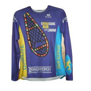 SUGOI Lightweight Unisex Purple Snowshoeing BEND OR Shirt